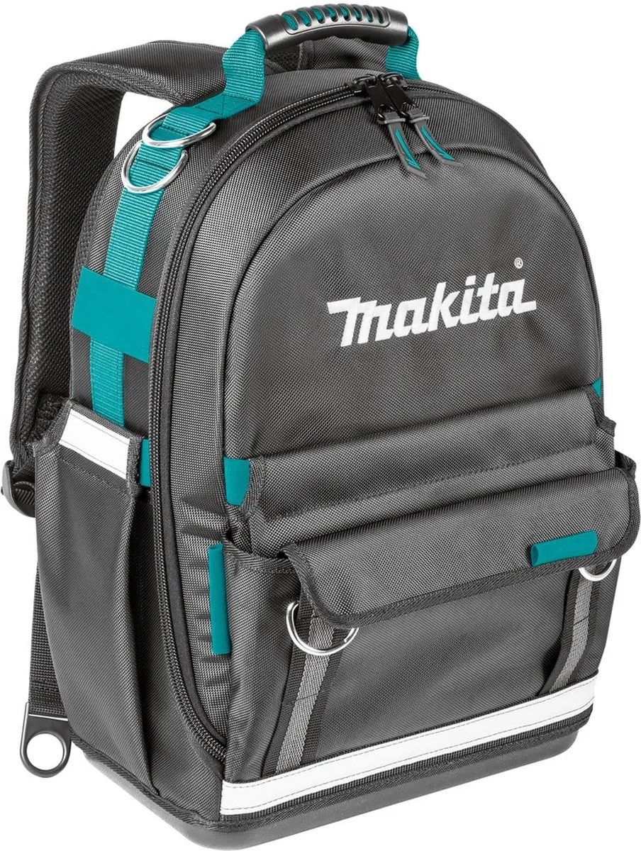 Makita E-15481 Gereedschapsrugzak - 50 Stuks - Zwart/Grijs/Blauwgroen