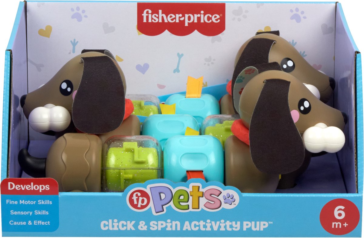 Fisher-Price Pets Klikken en Draaien Puppy - Zintuiglijk spel