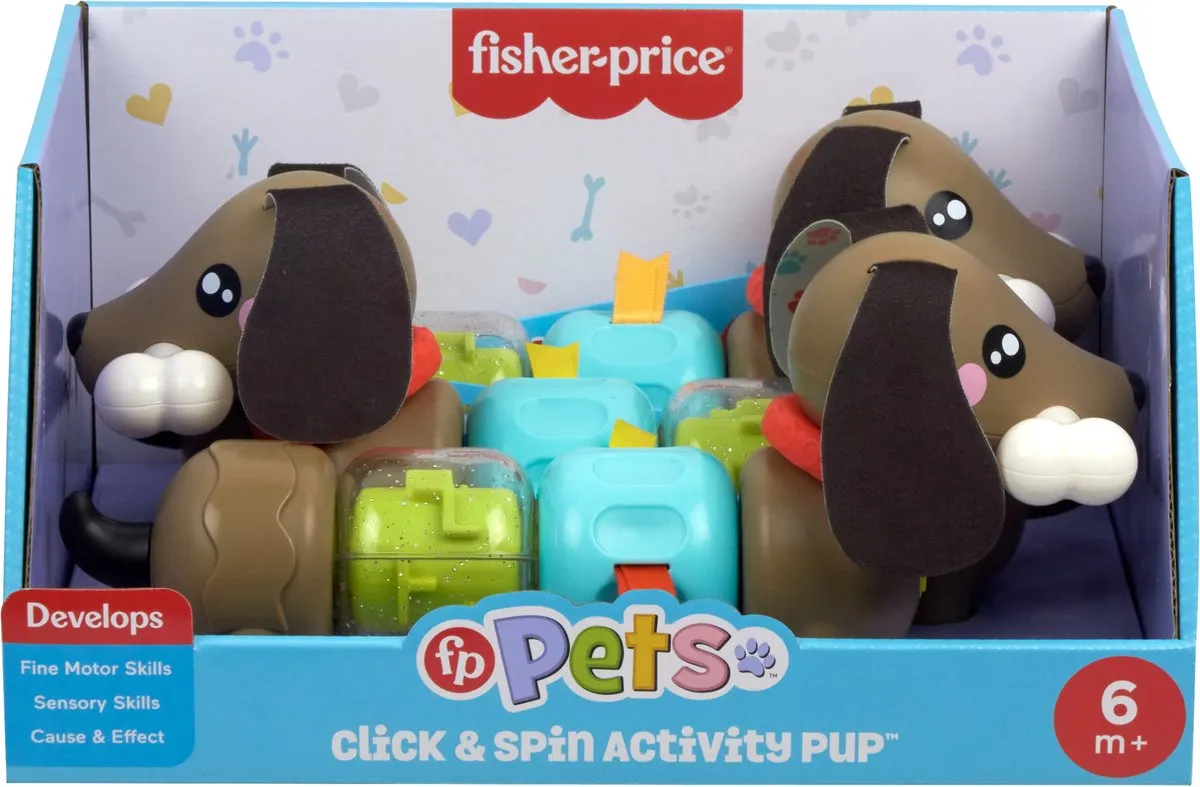 Fisher-Price Pets Klikken en Draaien Puppy HTW91 - Multicolor
