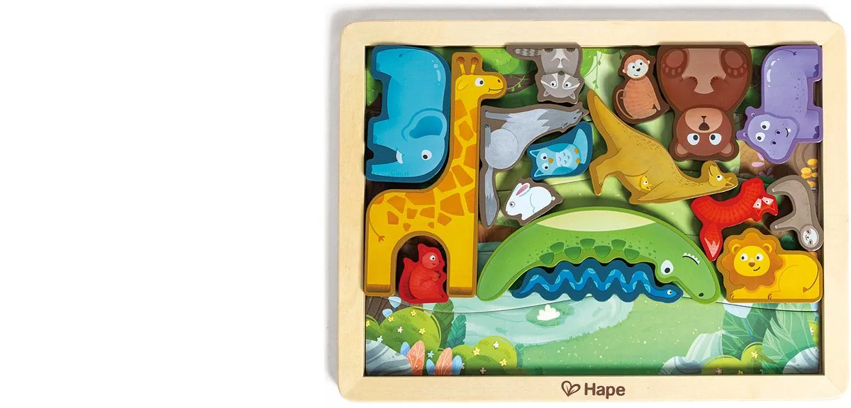 Hape Dierenrijk Puzzel 1000 Stuks