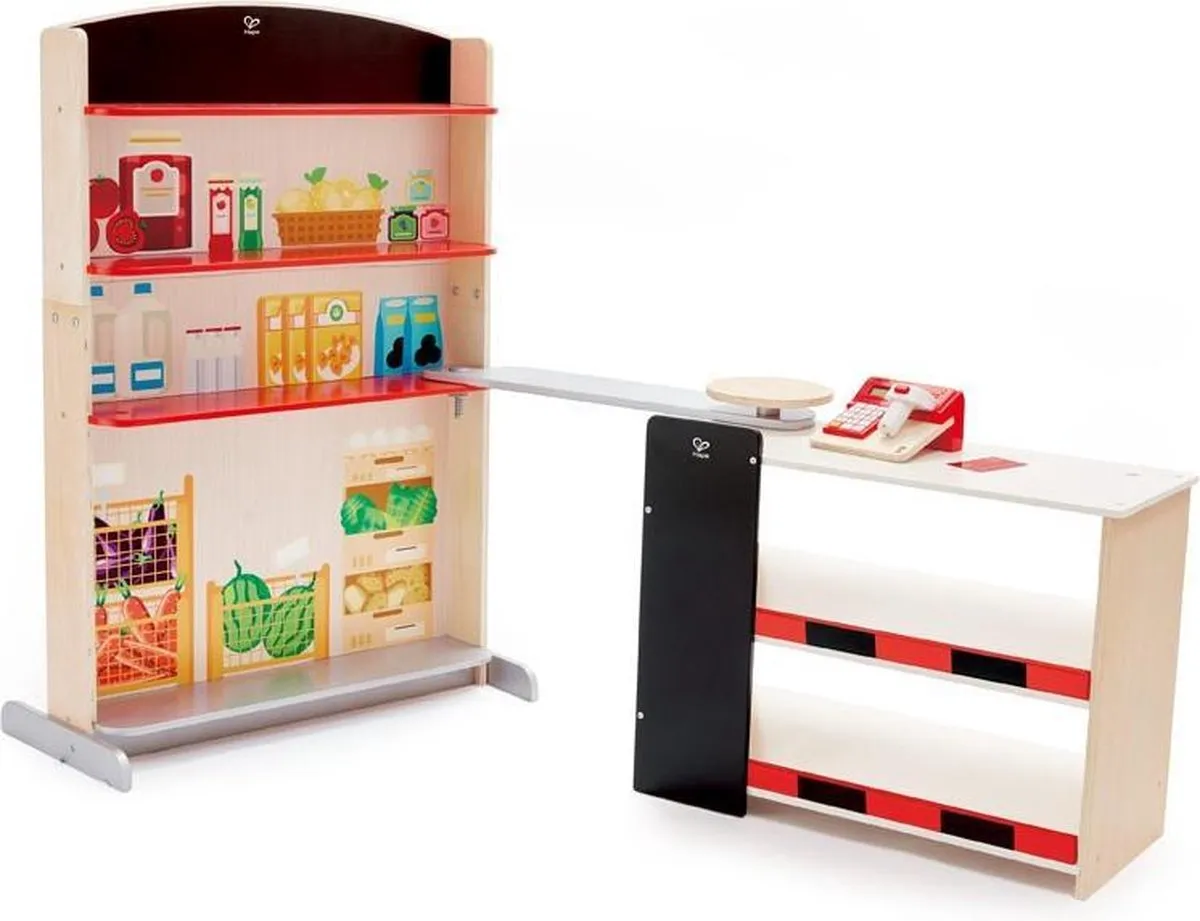 Hape Speelgoed Kassa met Scanner - Veelkleurig