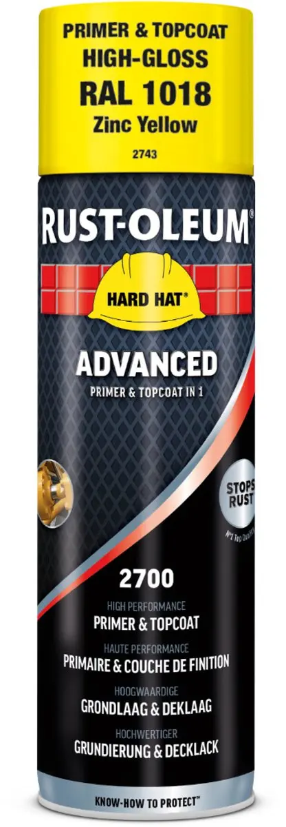 Rust-Oleum Grondverf & Lak 500ml - RAL1018 Geel