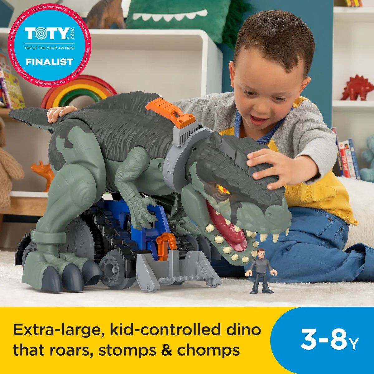 Fisher Price Imaginext Mega Dino Terror Actiefiguur - GWT22 - Grijs