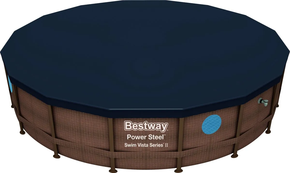 Bestway Flowclear Afdekzeil Rond 460cm - Antraciet
