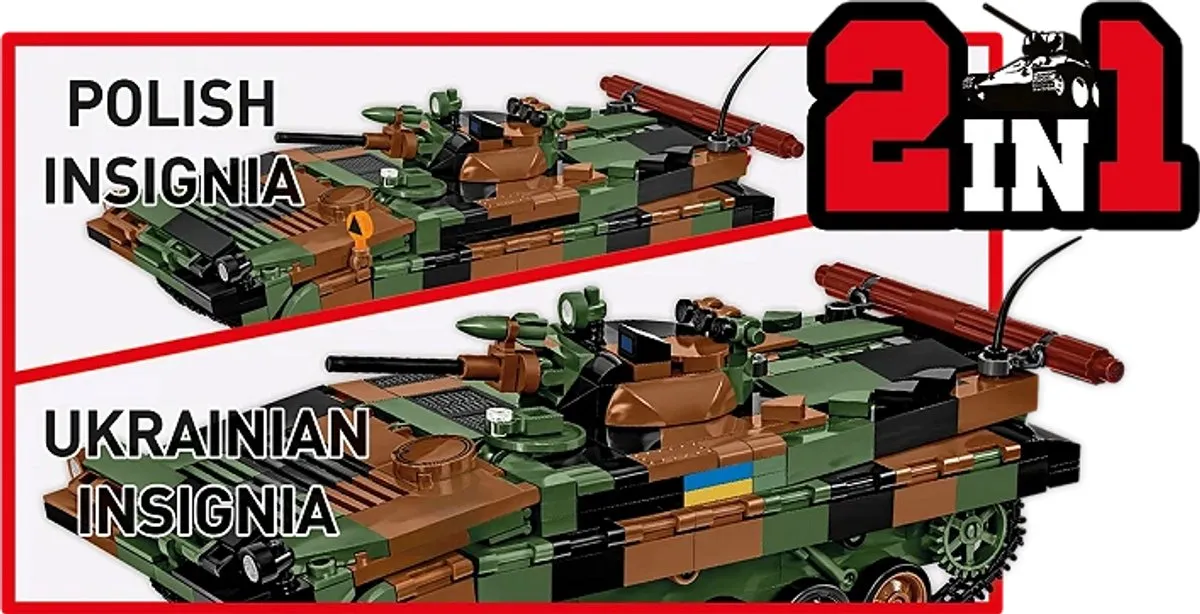 Cobi 2630 BWP-1 Legoset - 756 Stukken - Bruin/ Groen/ Zwart