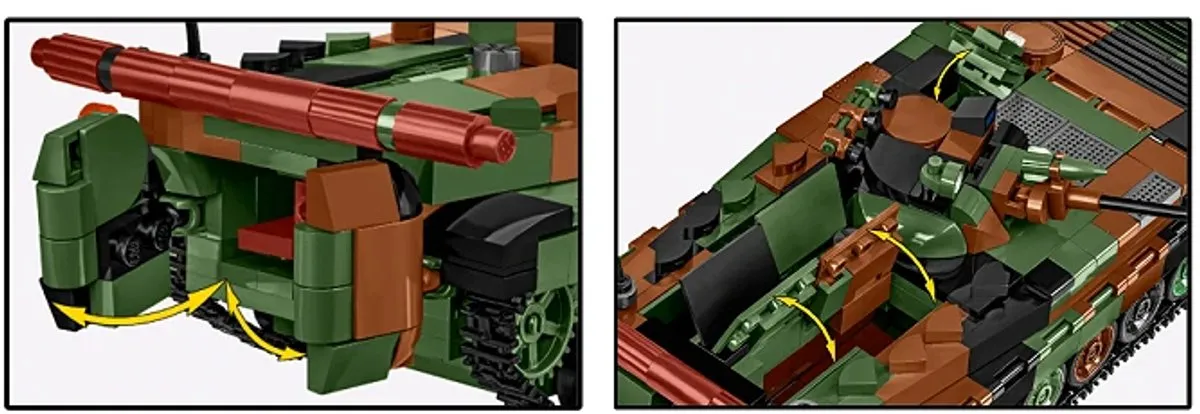 Cobi 2630 BWP-1 Legoset - 756 Stukken - Bruin/ Groen/ Zwart - afbeelding 6 van 6