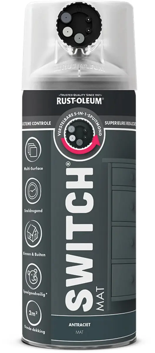 Rust-Oleum Switch Spuitbus Verf Mat 400ml