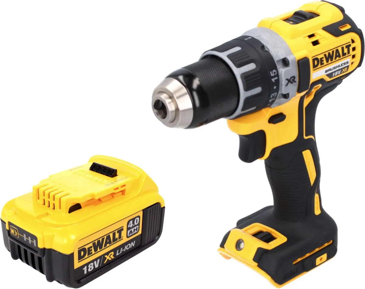 DeWalt DCD791 Accuboormachine 18V 70Nm Borstelloos - 1x 4.0Ah Accu - afbeelding 3 van 5