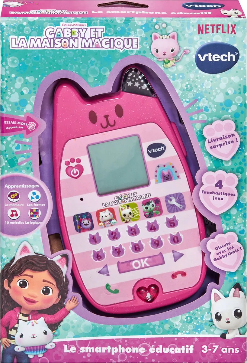 VTech Gabby Smartphone - Roze - 3x AAA