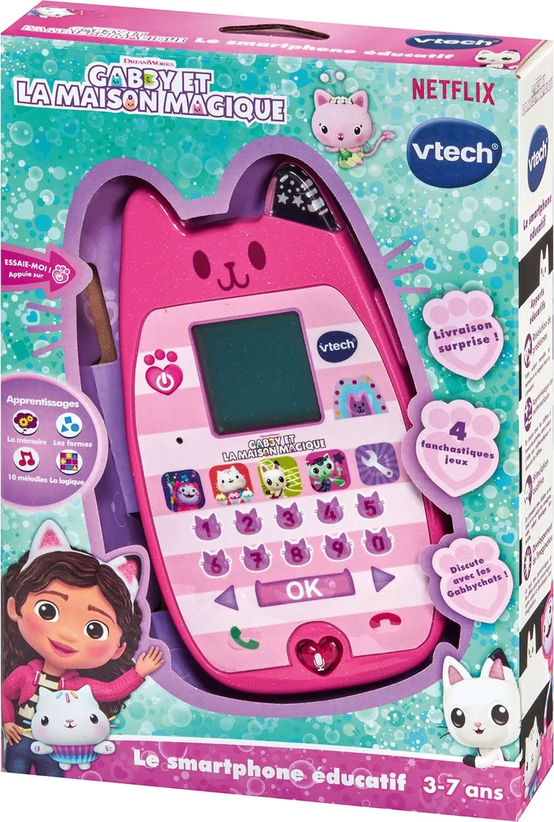 VTech Gabby Smartphone - Roze - 3x AAA