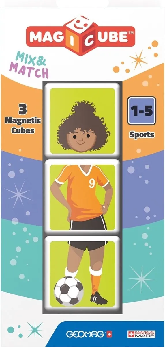 Geomag MagiCube Sports 3-delig - Multicolor