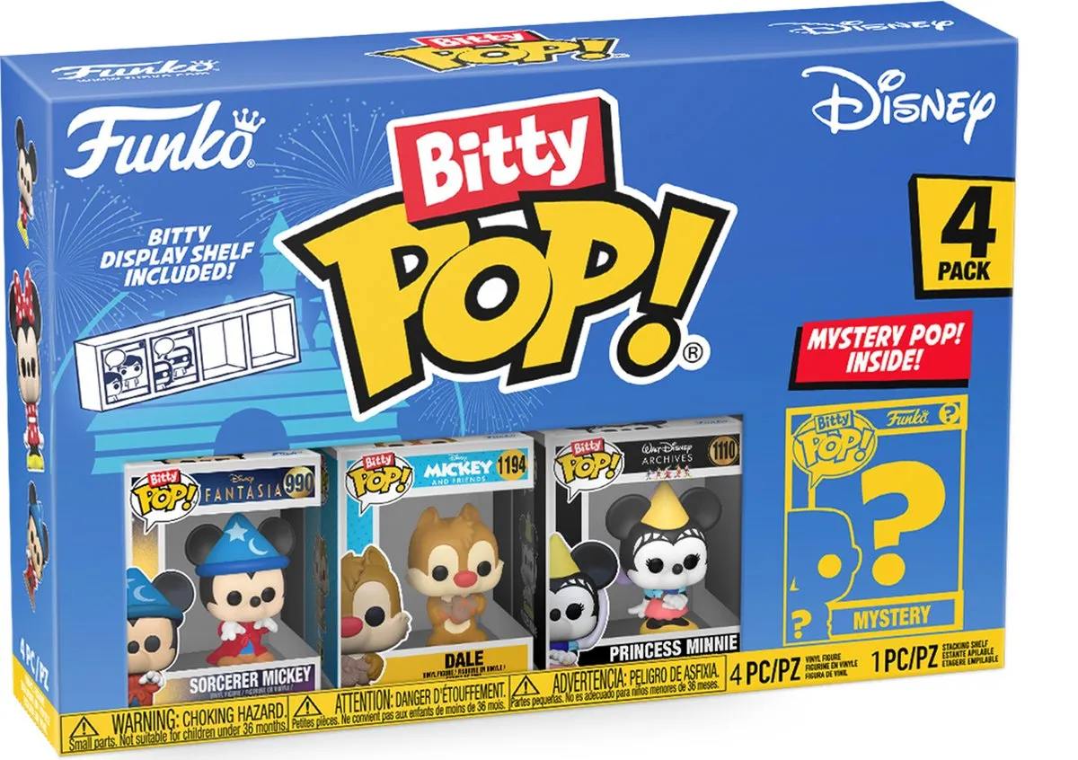 Funko Bitty Pop! Disney 4-Pack Sorcerer Mickey & Co. - 71321