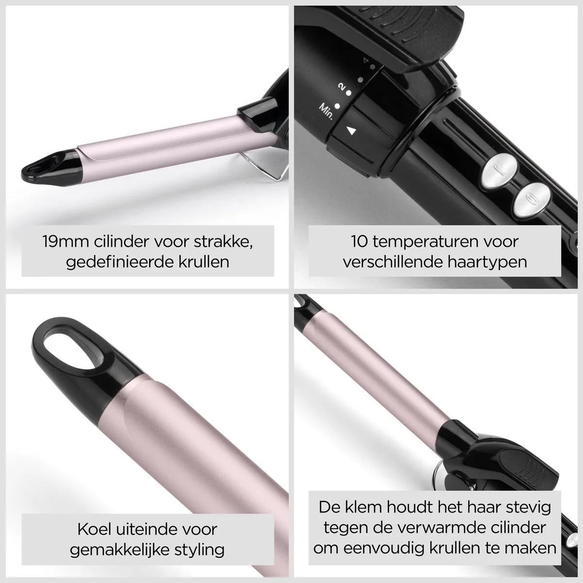 Babyliss 19mm Krultang C319E - 10 Temperaturen - Zwart