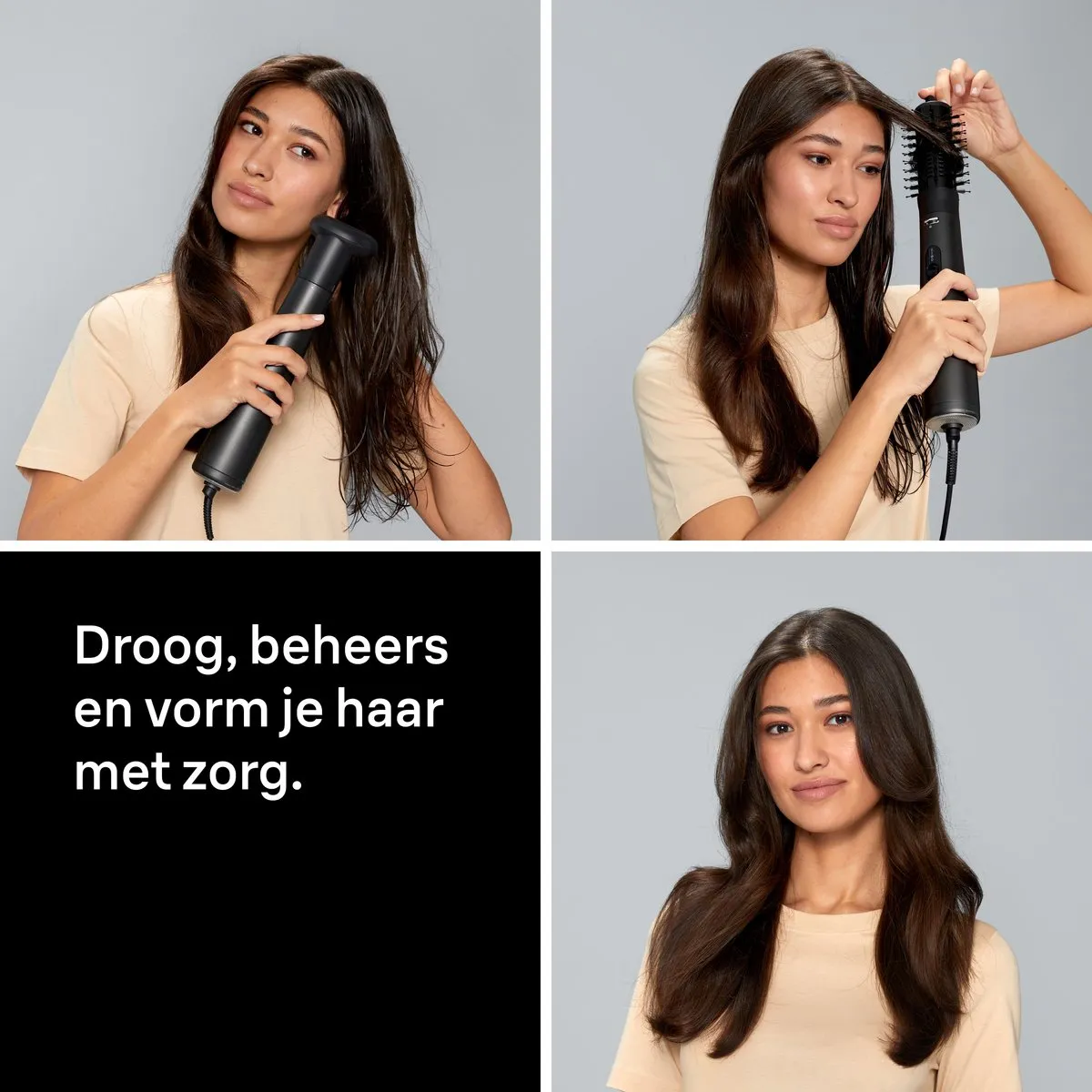 Braun AS4.2 BRAS420E Föhnborstel 1000W - Zwart