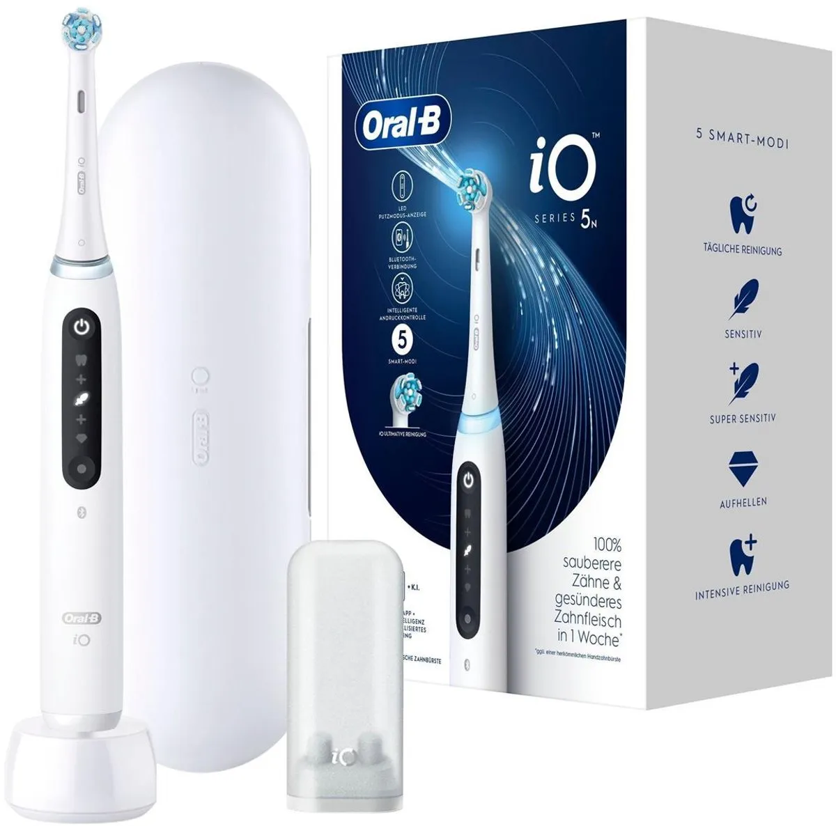 Oral-B iO Series 5 Tandenborstel - 5 Snelheden - Zwart/Wit