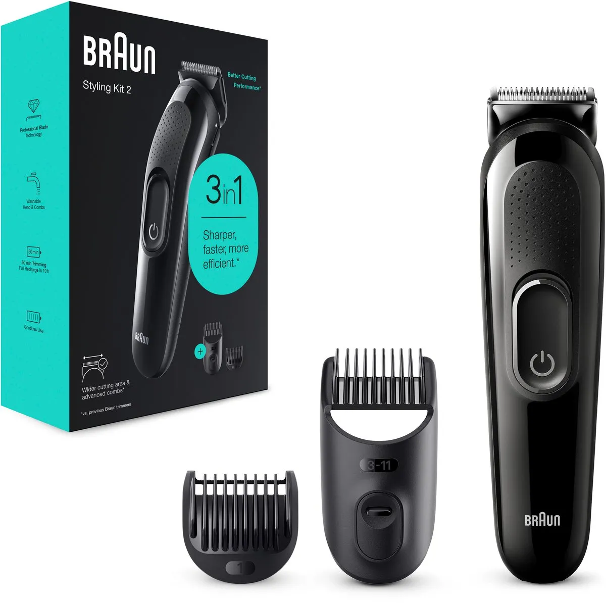 Braun Multigroomer 3 SK2300 3-in-1 Baardtrimmer - Zwart