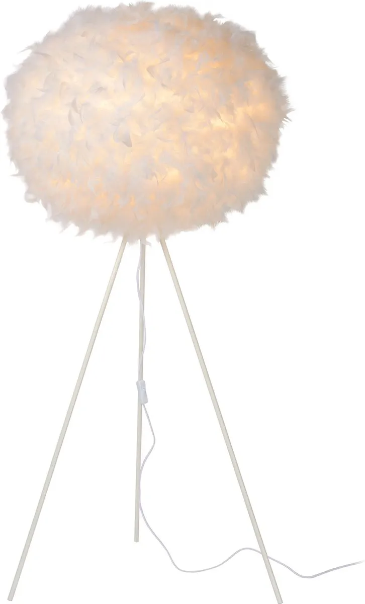 Lucide Goosy Soft Vloerlamp Ø50cm - 1xE27 - Wit