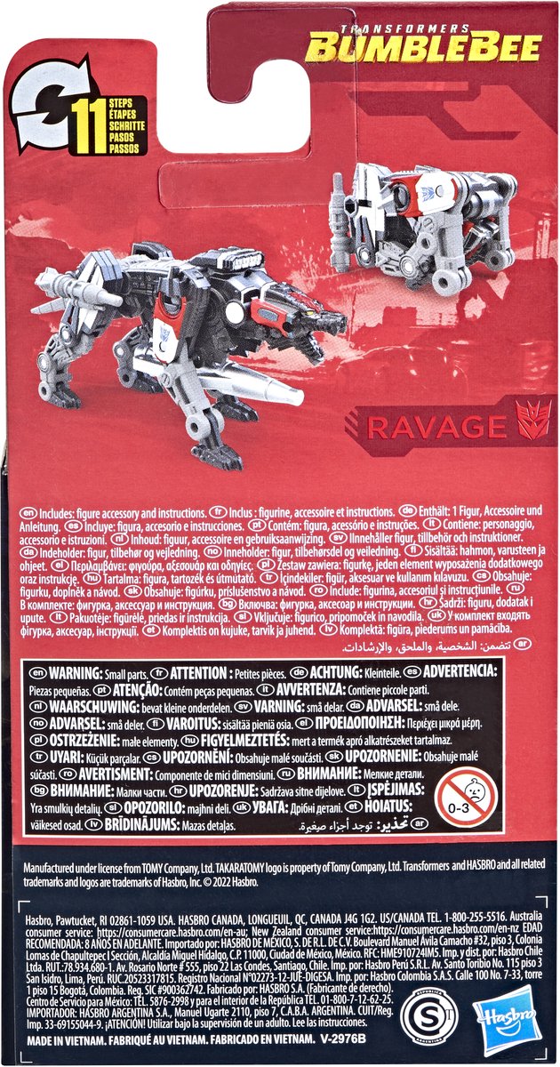 Transformers Studio Series Ravage Core Class Mini Figuur 6 cm - Merchandise