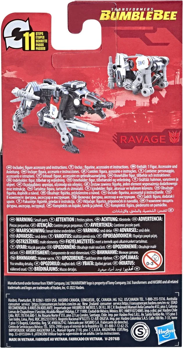 Hasbro Transformers Studio Series Ravage F31385X0 Mini Figuur - Multi