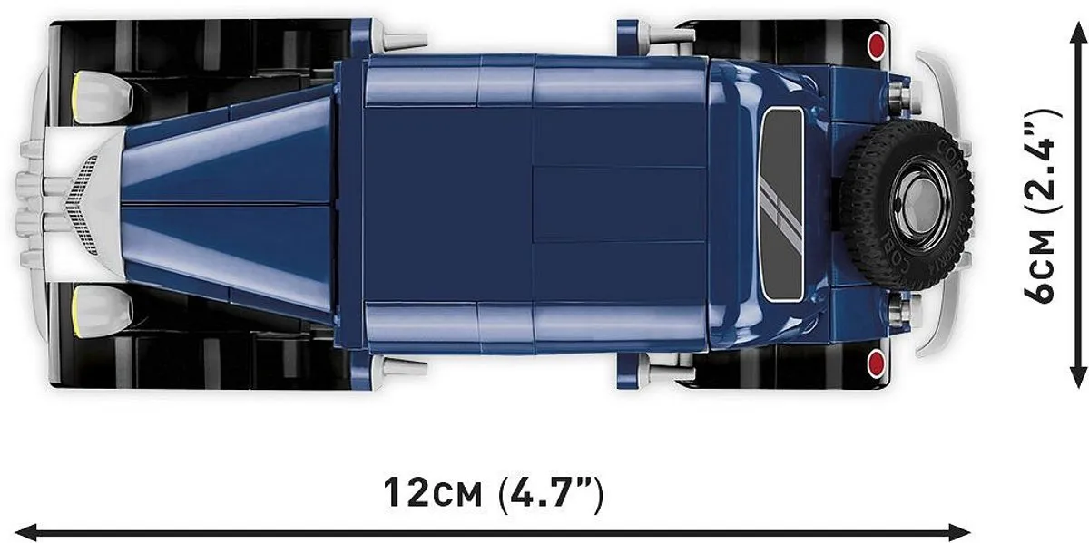 Cobi Citroën Tractie 7A - 222 Onderdelen - Blauw