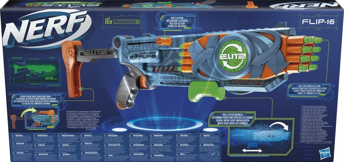Nerf Elite 2.0 Flip 16 - Multikleur