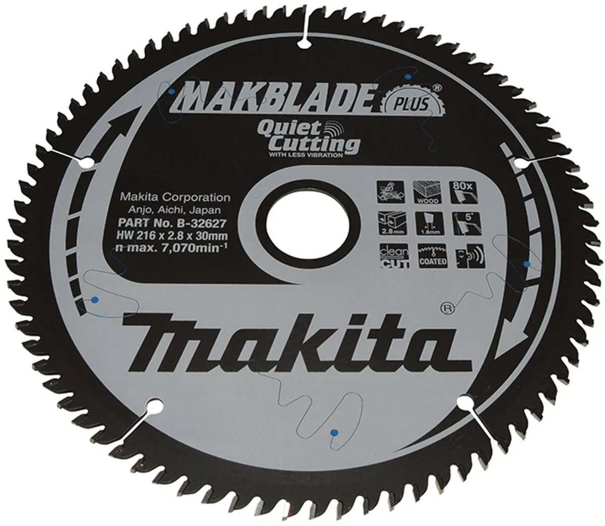 Makita MAKBLADE+ Zaagblad B-32627