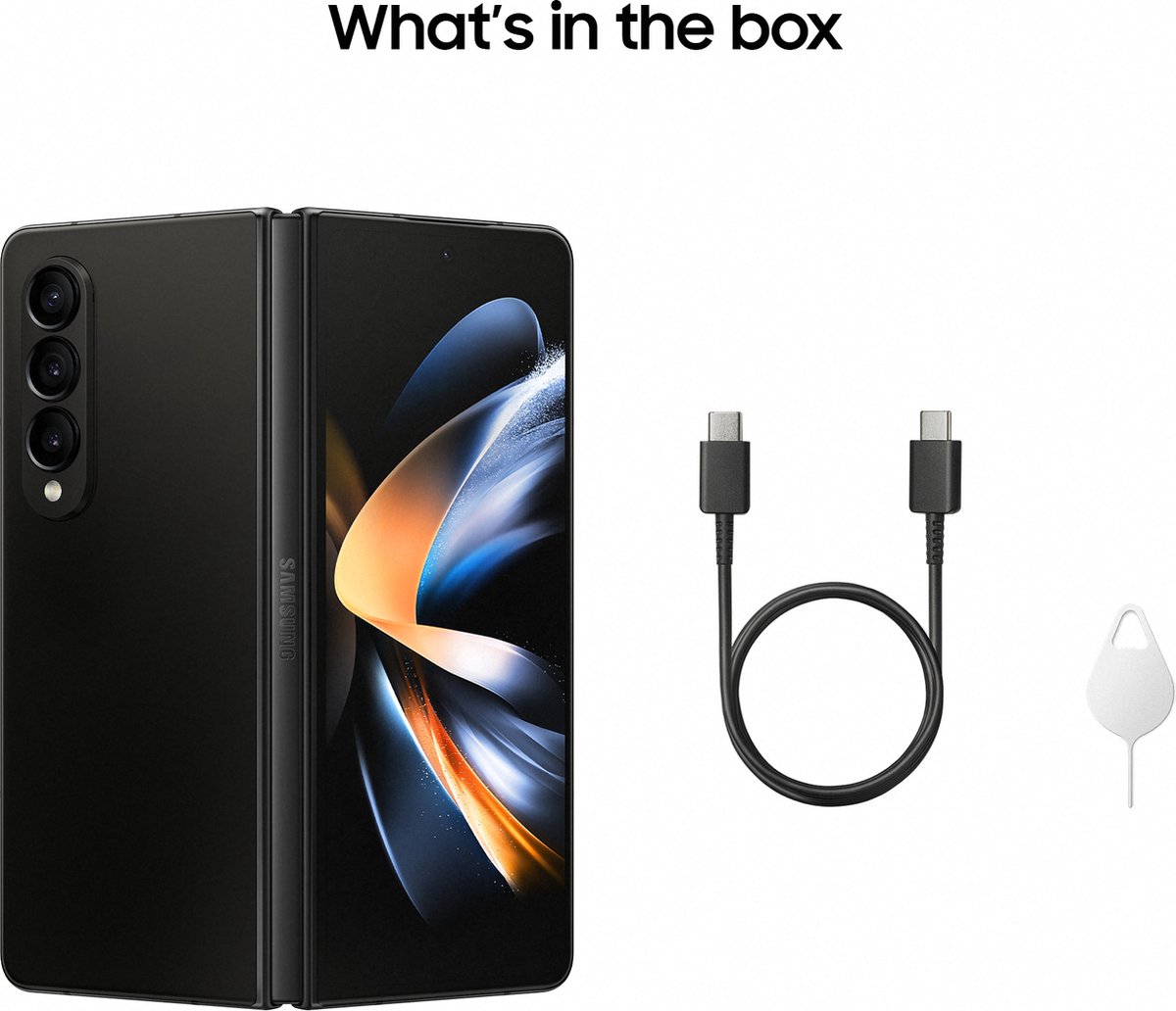 Samsung Galaxy Z Fold 4 - 256GB - 5G - Phantom Black