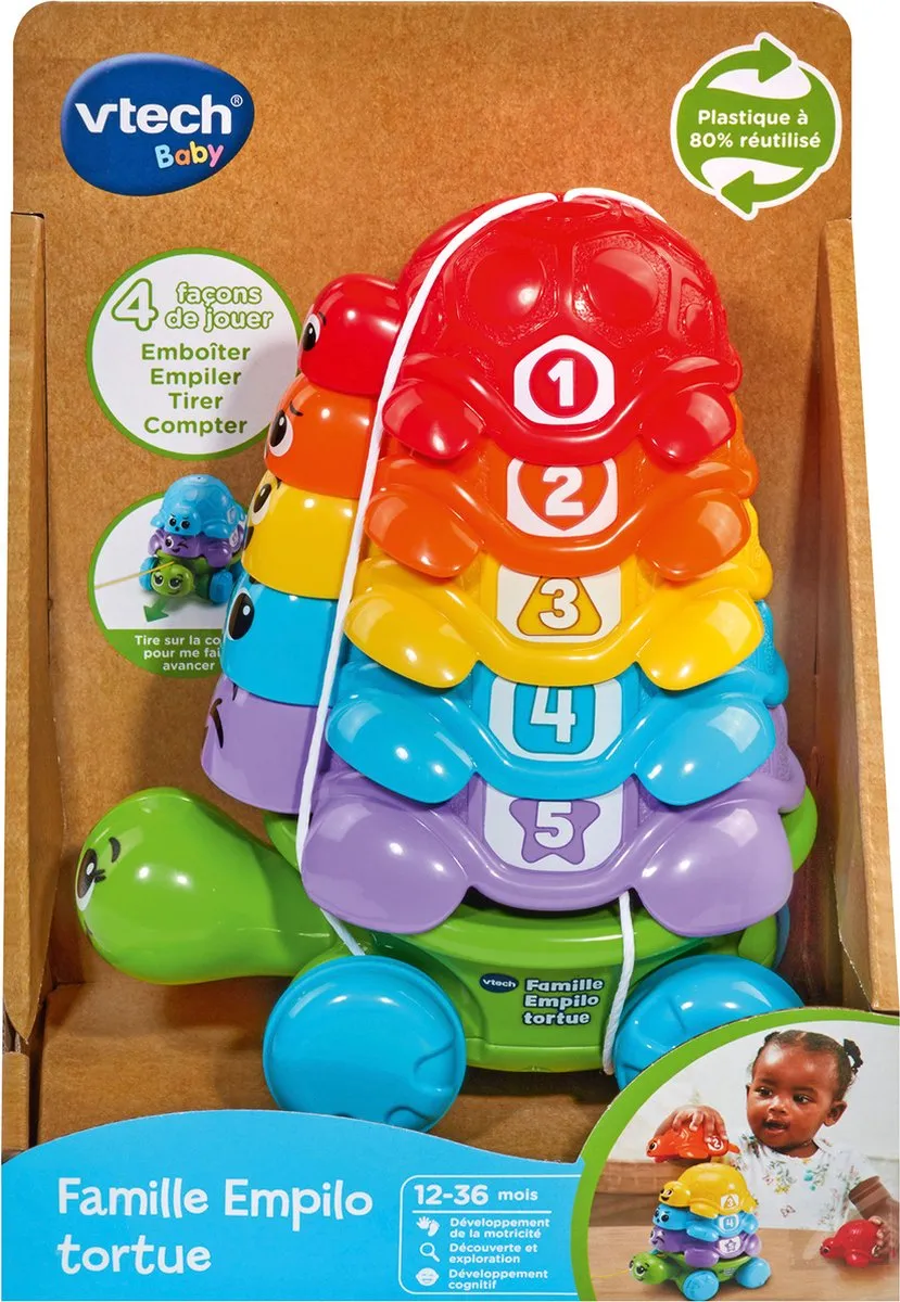 VTech Baby FAMILLE EMPILO TORTUE - Meerkleurig