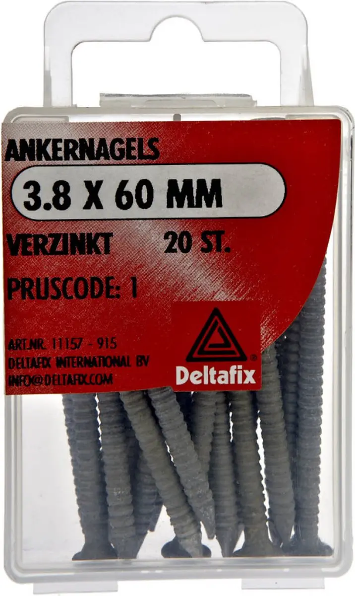 Deltafix Ankernagels 3.8x60mm Verzinkt