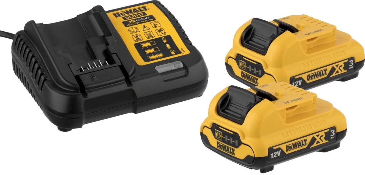 DeWalt DCD703L2T Akku-Boor 12V XR - 10mm - Metaal/Hout