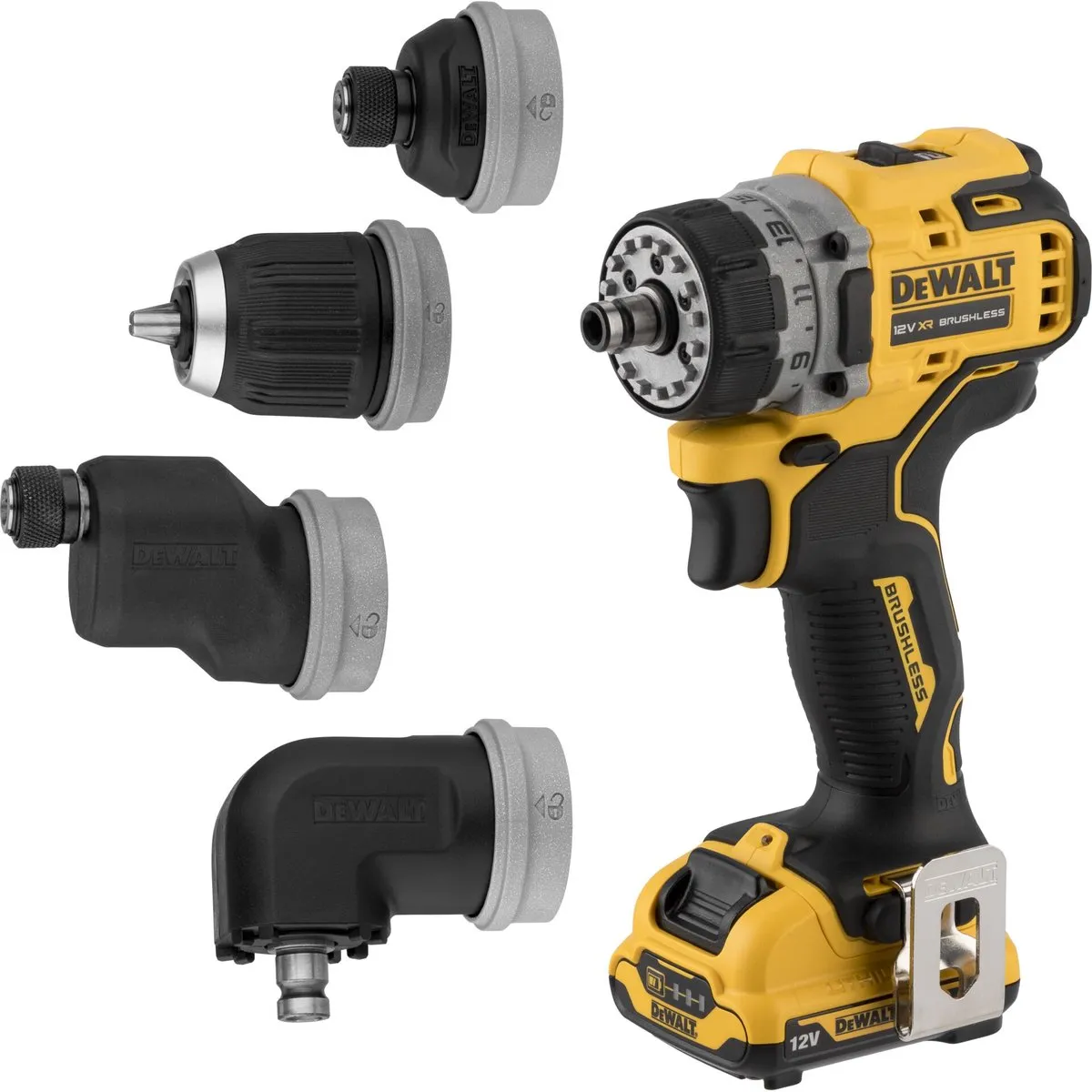 DeWalt DCD703L2T Akku-Boor 12V XR - 10mm - Metaal/Hout