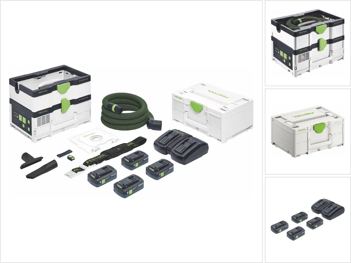 Festool CTLC SYS HPC 4.0 I-Plus Accu Stofzuiger - 2x Accu