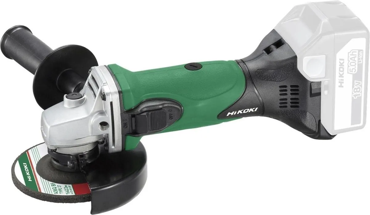 Hikoki G18DSLW5Z Haakse Slijpmachine 18V 125mm