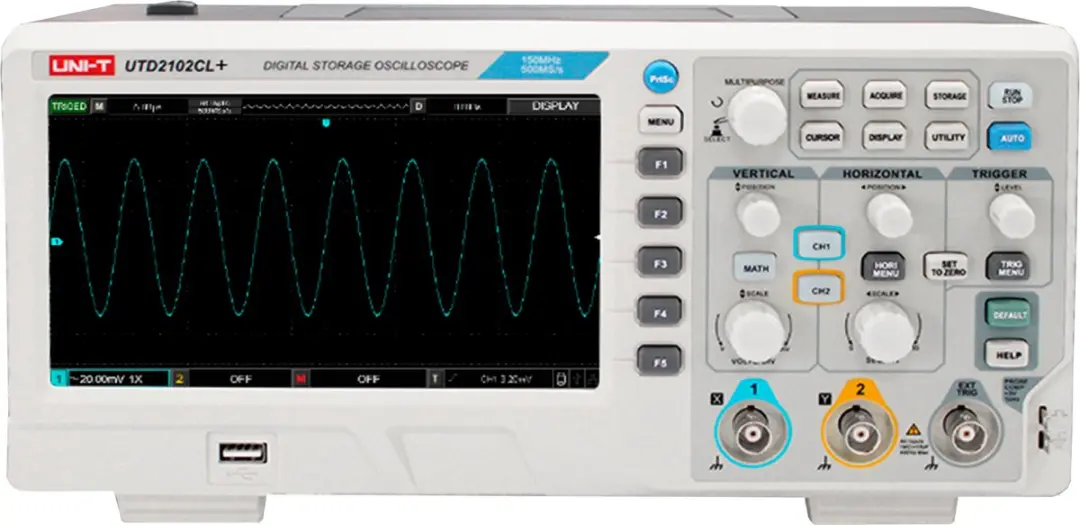 UNI-T UTD2102CL+ Digitale Oscilloscoop 100MHz