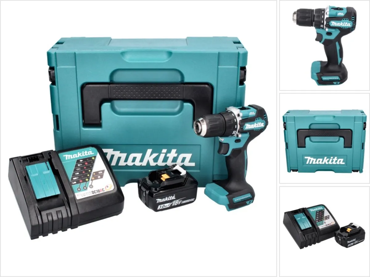 Makita DDF487RF1J Accuboormachine 18V 40Nm Borstelloos