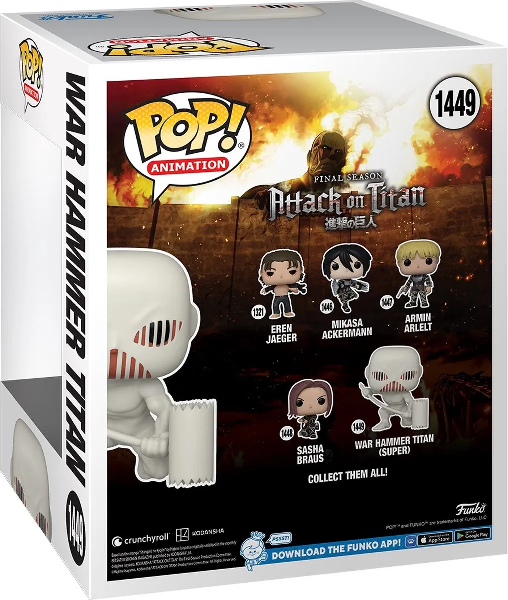 Funko Attack On Titan Oversized POP! War Hammer Titan 15cm - Multicolours