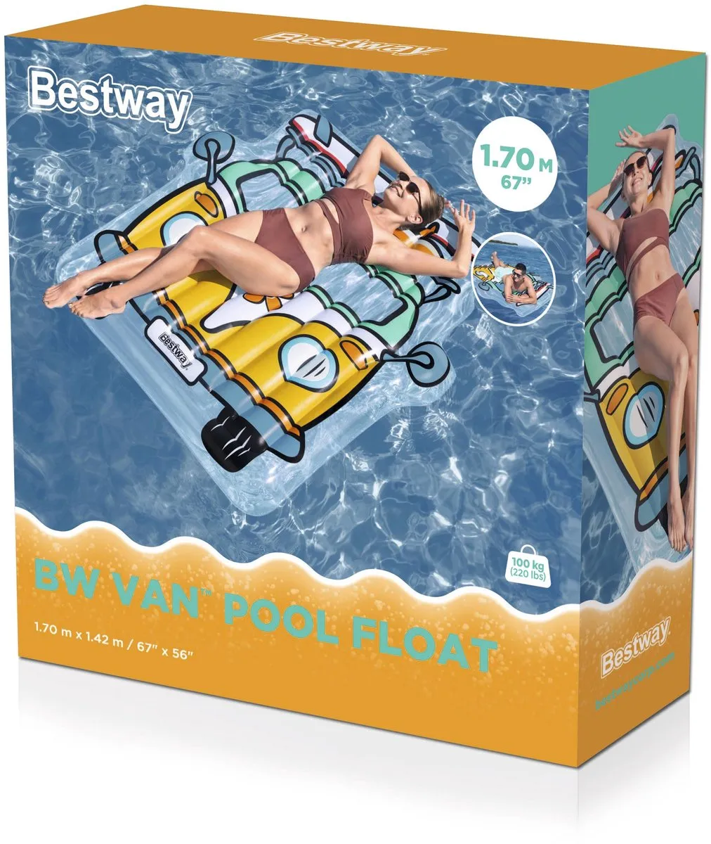Bestway BW Van Surfer Van Luchtmatras 164cm - Multicolor - afbeelding 6 van 6