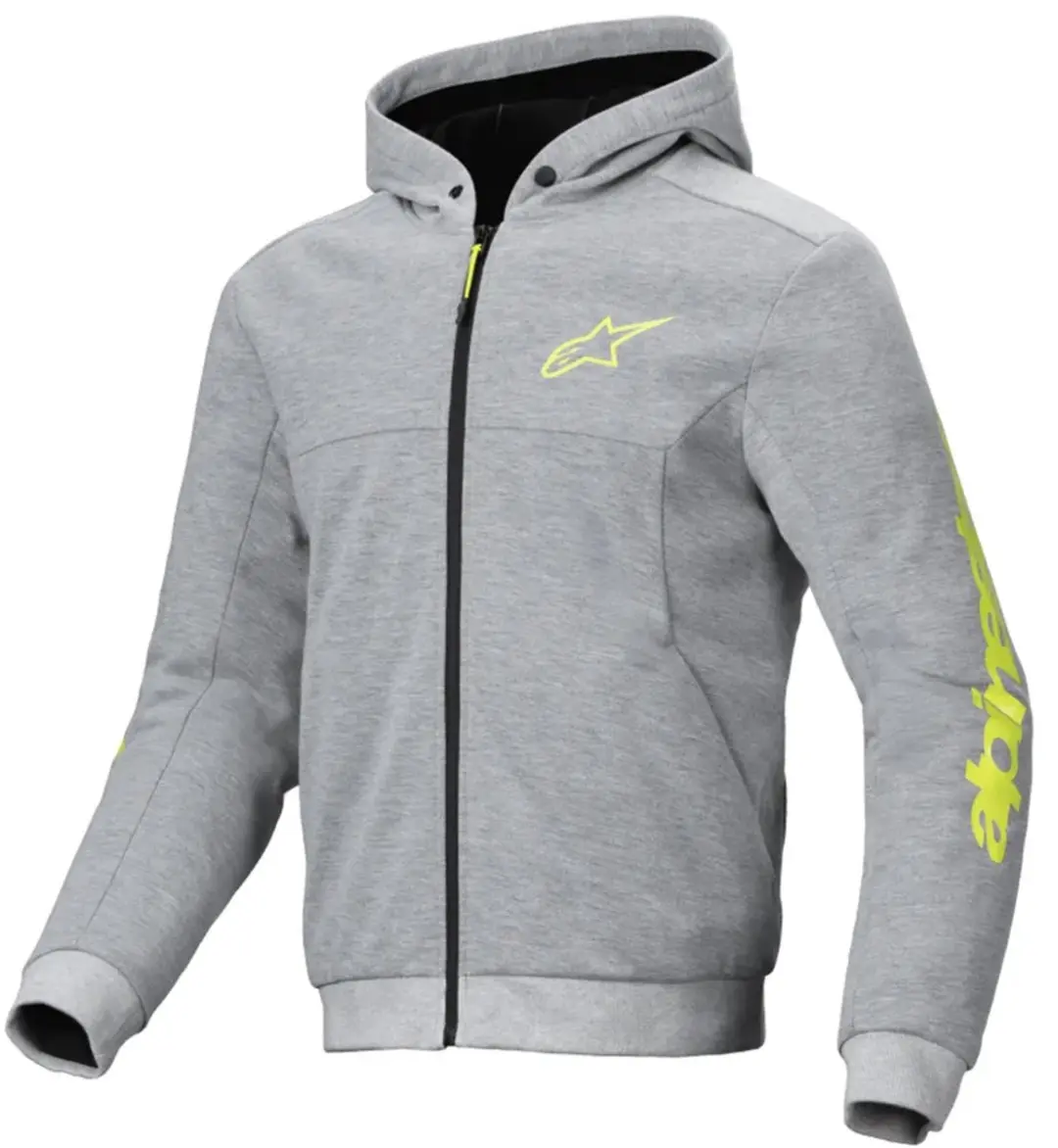 Alpinestars Chrome V2 Sport Hoodie - Grijs/Heather Fluo Geel - XL