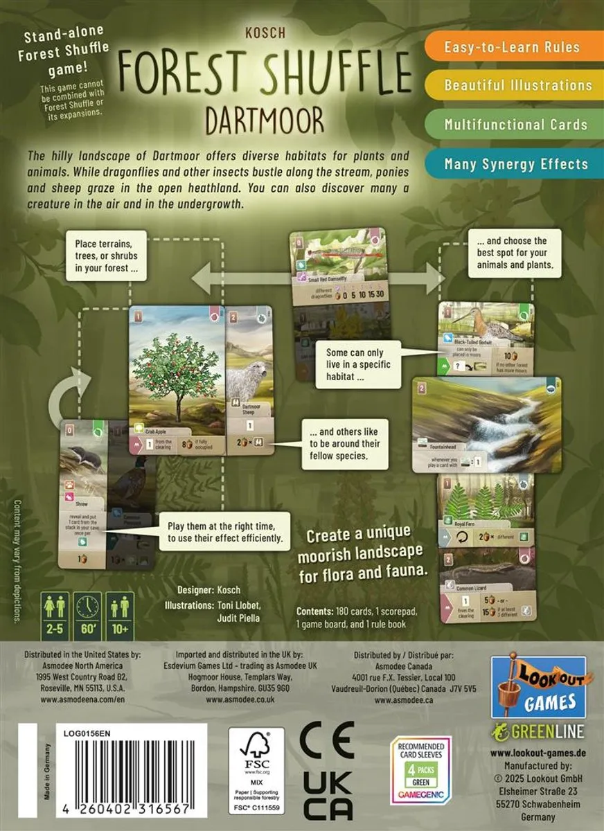 Asmodee Forest Shuffle Dartmoor Kaartspel