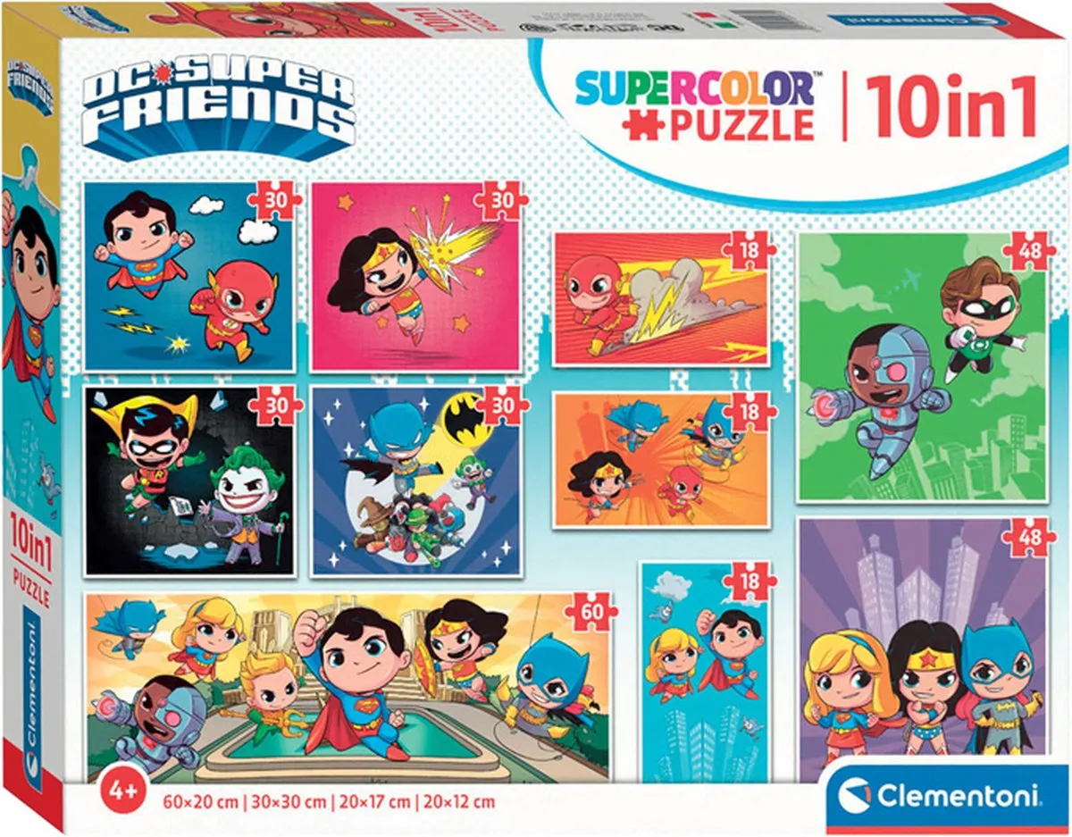 Clementoni DC Super Friends 10-in-1 Puzzel - Multicolor