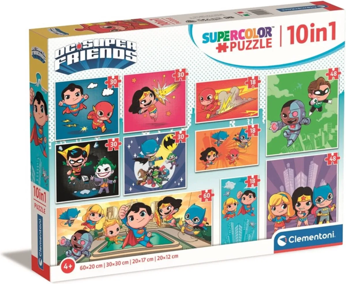 Clementoni DC Super Friends 10-in-1 Puzzel - Multicolor