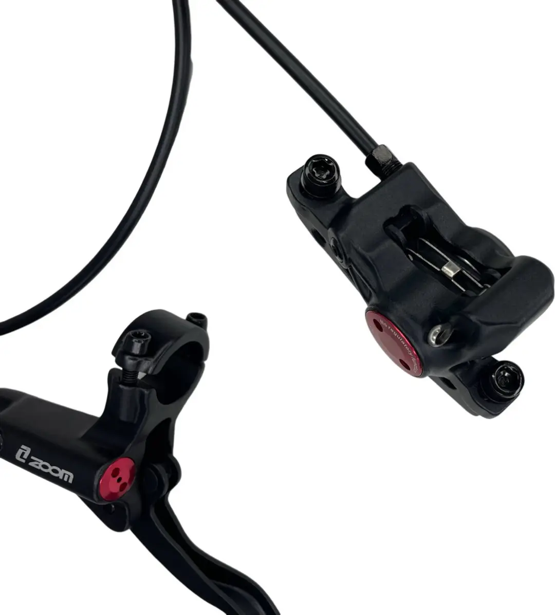 Zoom Hydraulische Remset Links Voor Ouxi V8/H9 Fatbikes - Zwart