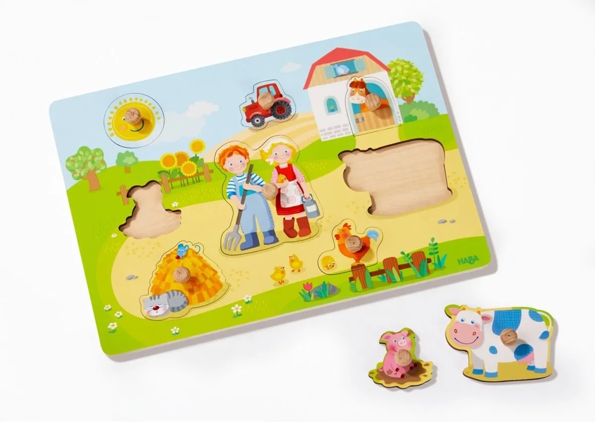 Haba Puzzel Op De Boerderij - 10 Stukjes