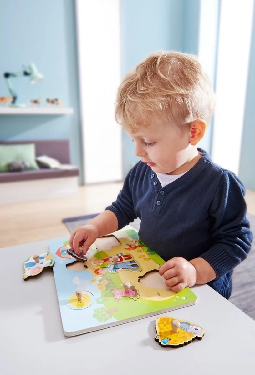 Haba Puzzel Op De Boerderij - 10 Stukjes
