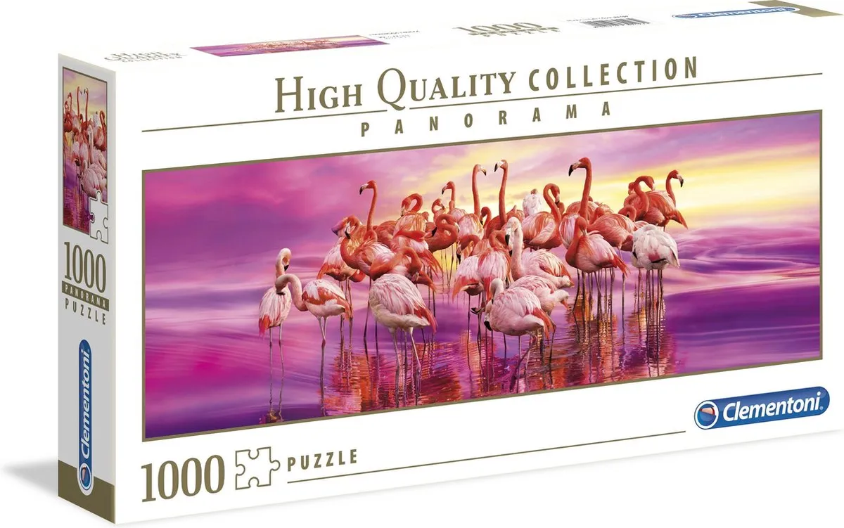 Clementoni Flamingo Panorama Puzzel 1000 Stuks