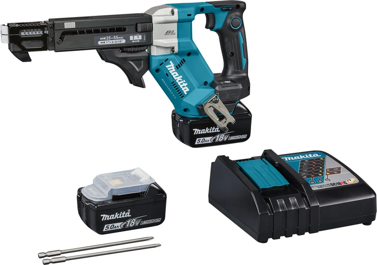 Makita DFR551RTJ Accu Bandschroefmachine 18V - 2x5.0Ah