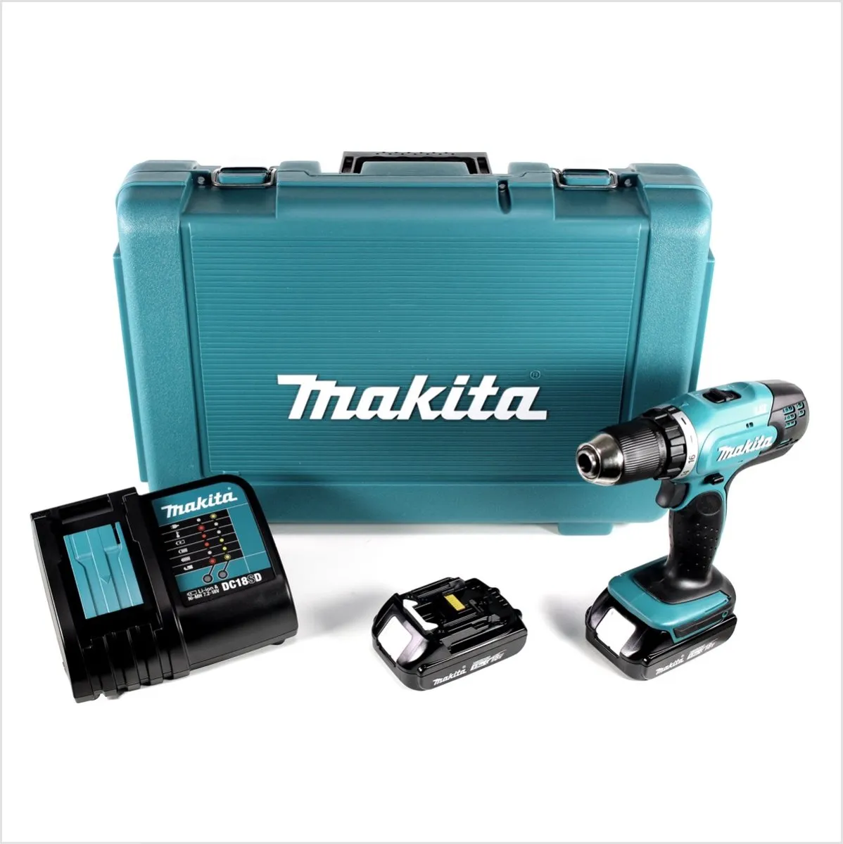 Makita DDF453SYE Boor-/schroefmachine 18V - 1x 1.5Ah - 2 snelheden
