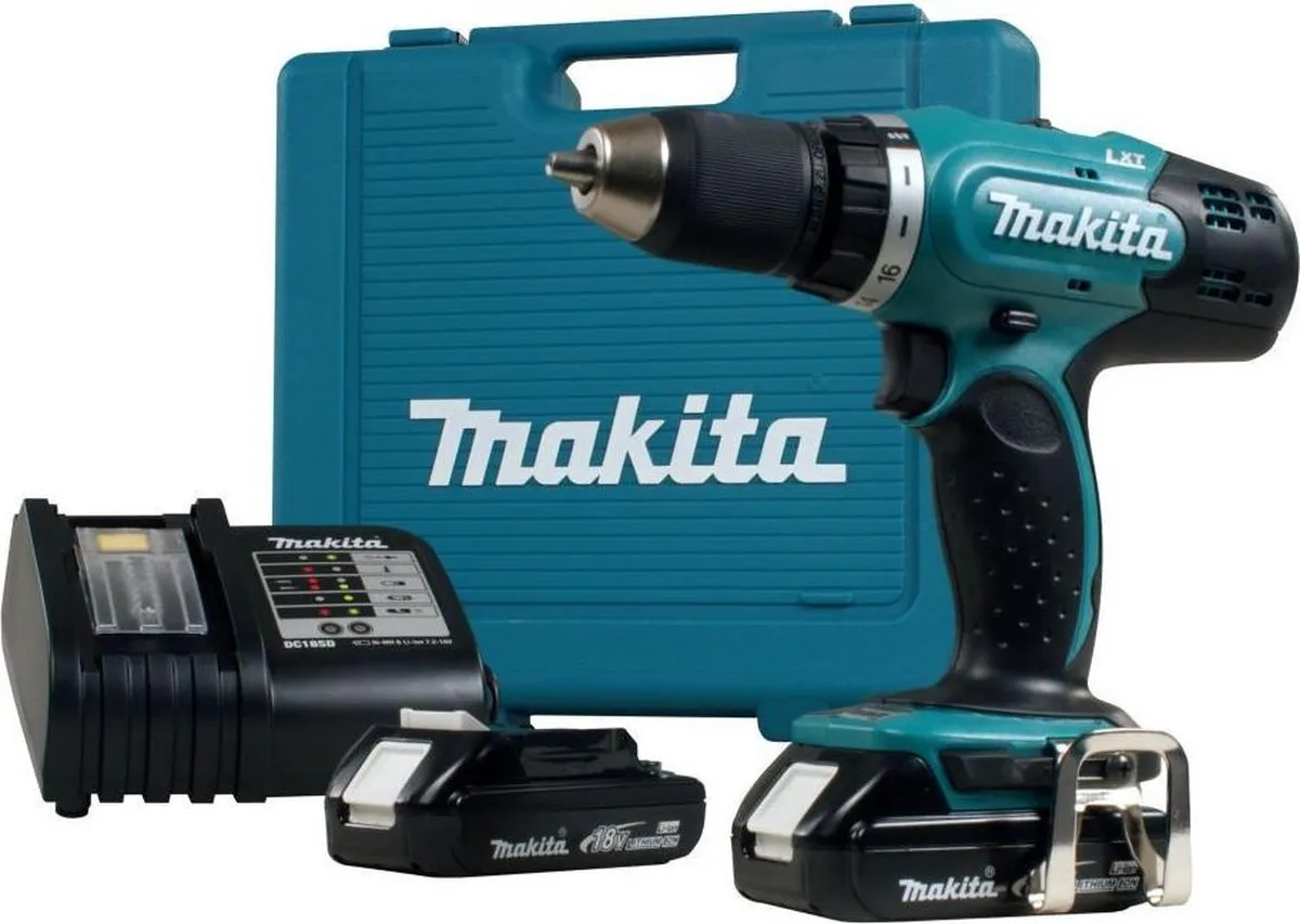 Makita DDF453SYE Boor-/schroefmachine 18V - 1x 1.5Ah - 2 snelheden