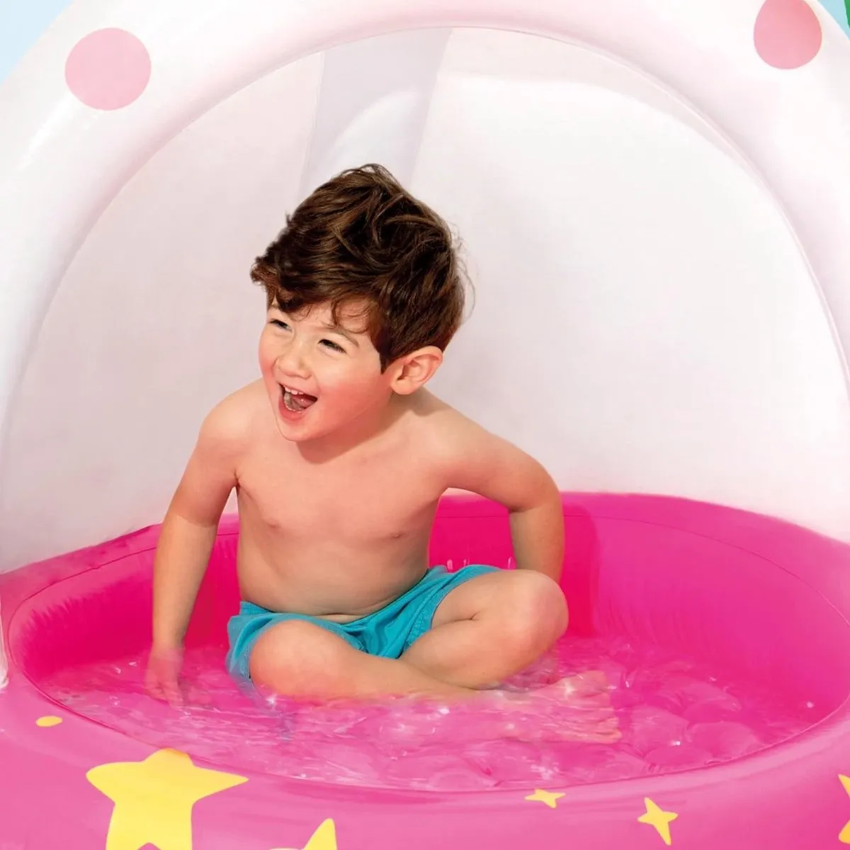Intex Kinderzwembad 102x102cm - Eenhoorn - Roze