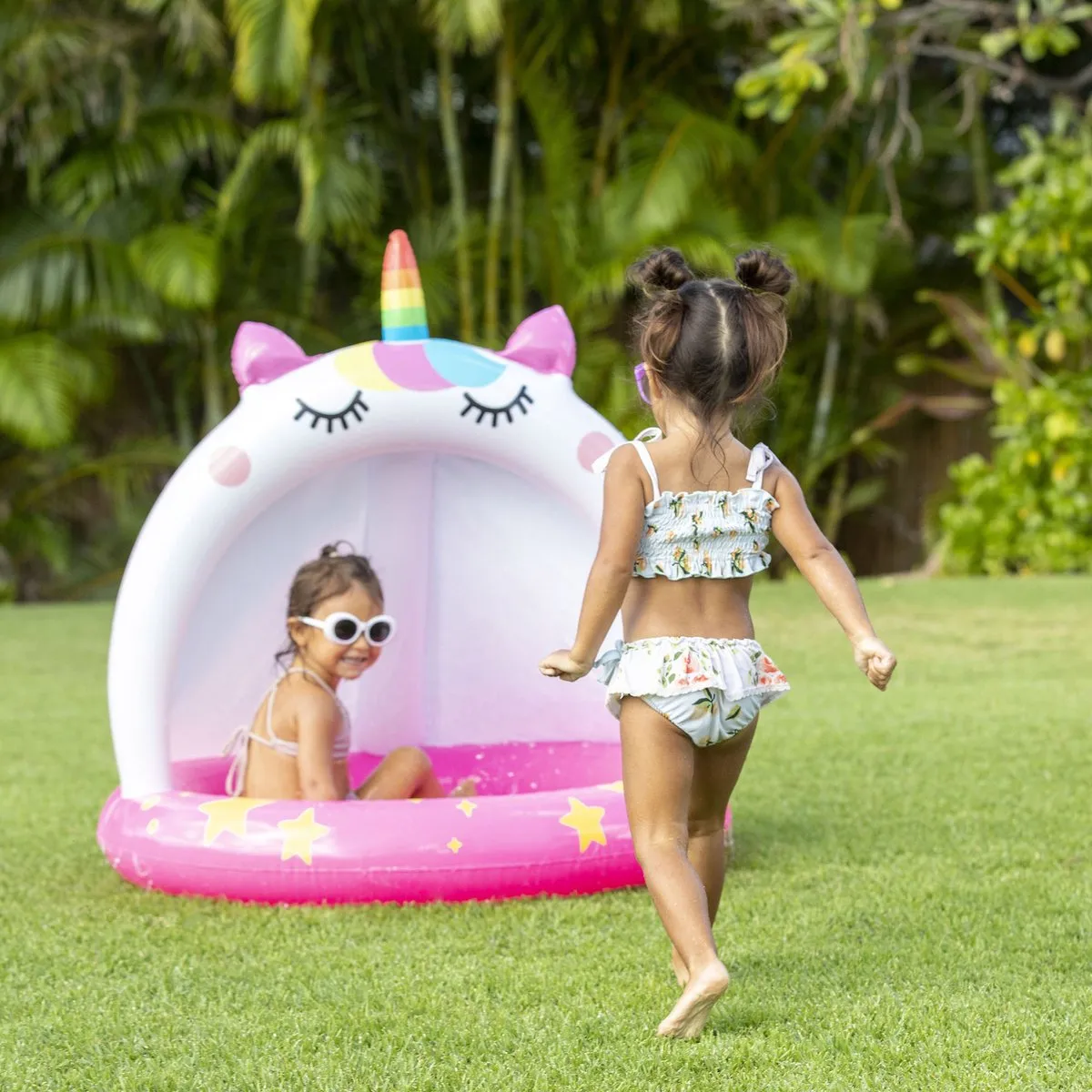 Intex Kinderzwembad 102x102cm - Eenhoorn - Roze